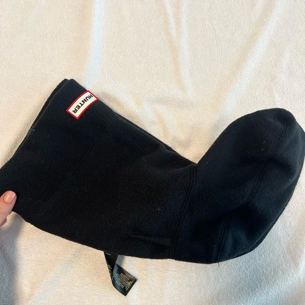 Hunter black socks size 8 for medium height rain boots